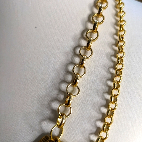 Red Reinassance Genuine Natural Rubies Collar Two Strand Necklace in Gold Plated - Picture 5 of 11